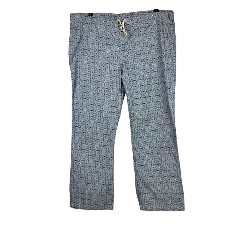 Dover Saddlery Blue Pajama Pants XL Drawstring Waist